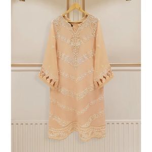 Original Aghanoor PURE COTTON NET HAND EMBROIDERED SHIRT AND PANTS